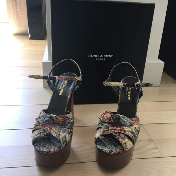 🛍💝NEW! ST LAURENT knotted plarforms - Picture 4 of 5